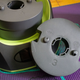 There are 5 disc-shaped weights total, each 6 pounds. The handle + shell itself are 12 pounds altogether.